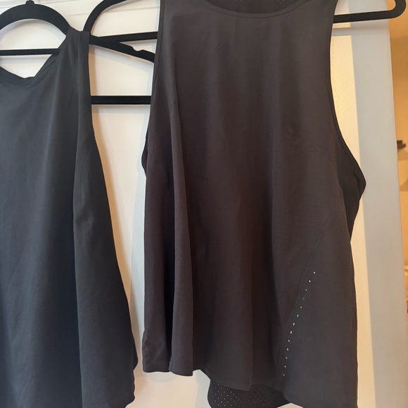 Set of Lululemon Athletica Black Asymmetrical Sleeveless Tank Tops - Picture 3 of 6